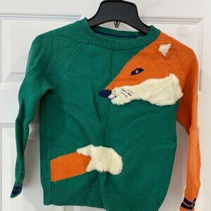 Mini Boden Fox Sweater Size 8/9